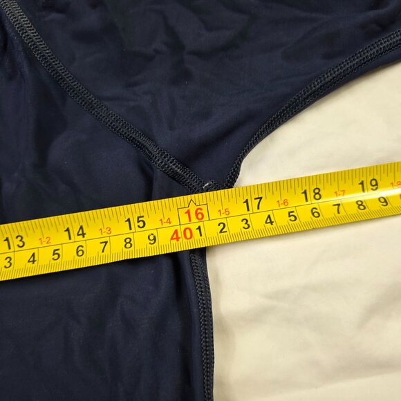 Rip Curl Planet Rashguard Mens Medium Blue Classic Short Sleeve Shirt Swimming - Picture 7 of 9